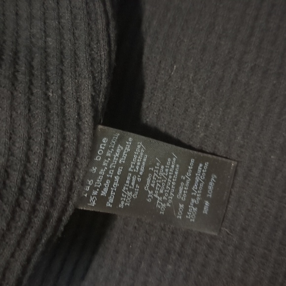 COPY - Size L Rag & Bone Lamb Leather Zip Up Hooded Jacket - Picture 8 of 8